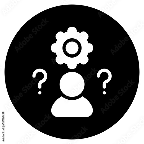 difficulties glyph icon