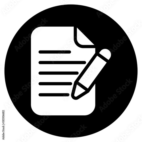 report glyph icon