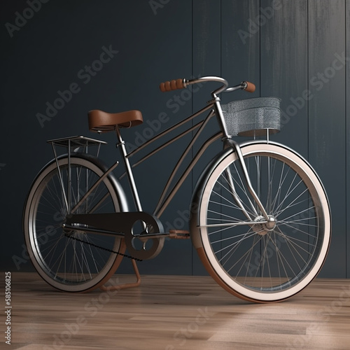 bike 3d vector illustration render