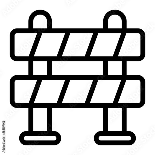 barrier line icon