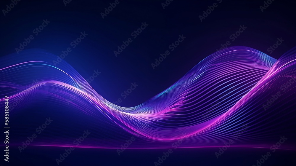 Abstract blue and pink background with waves. Generative AI Abstract blue and pink background with waves. Generative AI