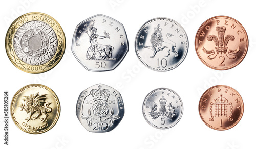 Coin set Great Britain photo