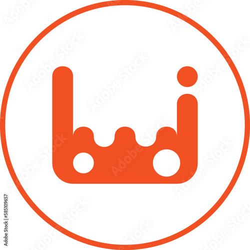 round icon on transparent background, orange logo for any company, завод по производству и выхлопные газы