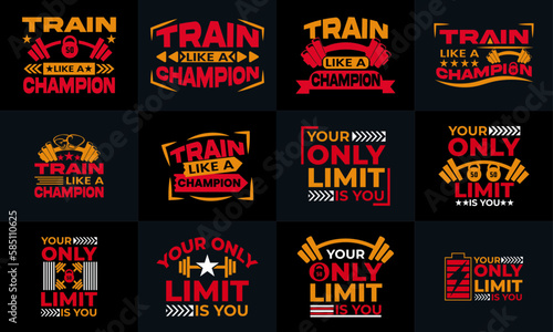 best gym and fitness t shirt design design for inspiration
