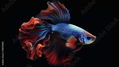 Realistic beautiful fish. ai generated.