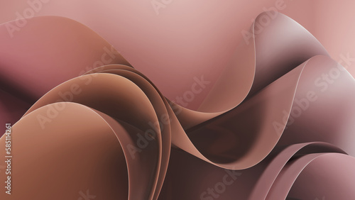 Abstract fluid 3d render of geometry. Background Gradient design element for multipurpose usage.