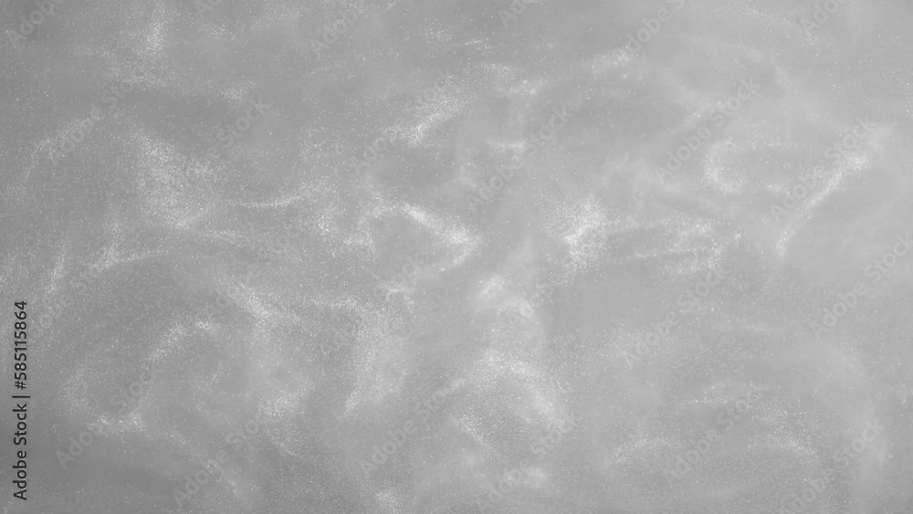 Silver Shiny Abstract Background. Paints, Acrylic, Glitter in Water. Silver Shiny Liquid Surface, Ripples, Waves. Silver Shiny Abstract Background. Paints, Acrylic, Glitter in Water. Silver Shiny Liquid Surface, Ripples, Waves.