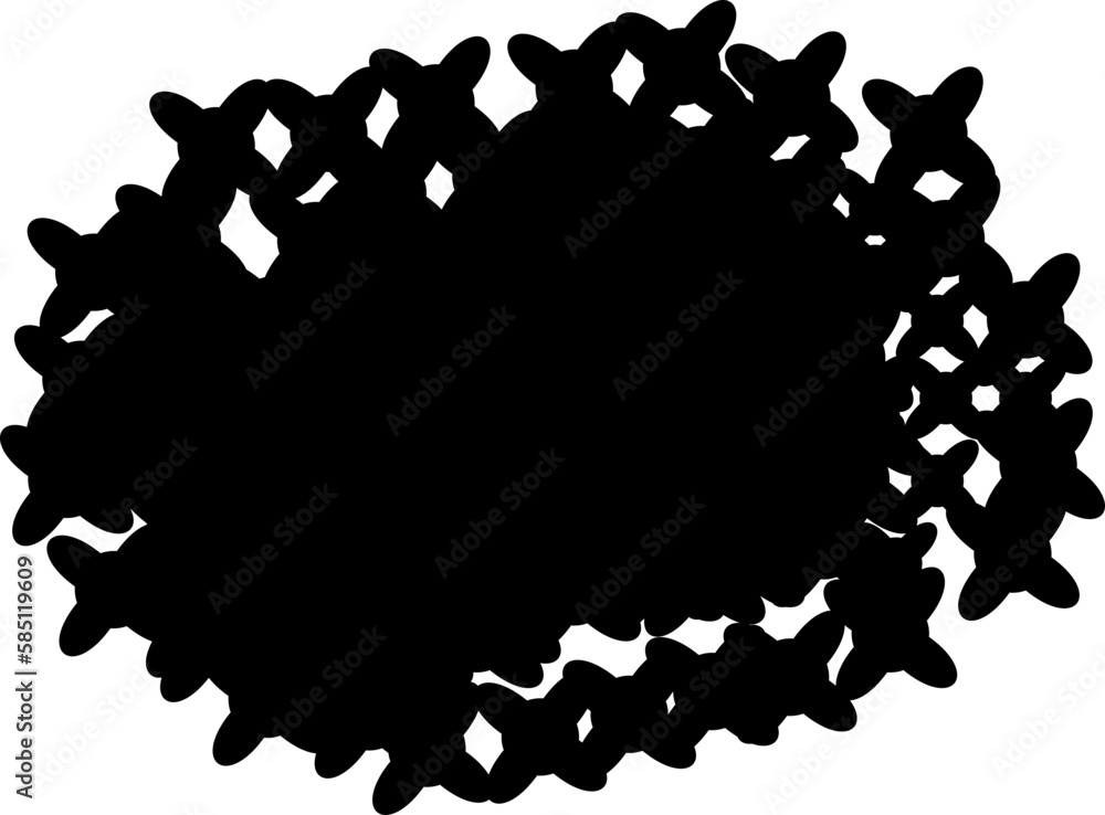 Fototapeta premium Brush stroke abstract shape, vector