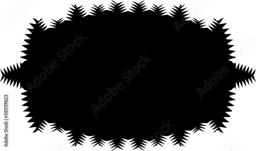 Brush stroke abstract shape, vector