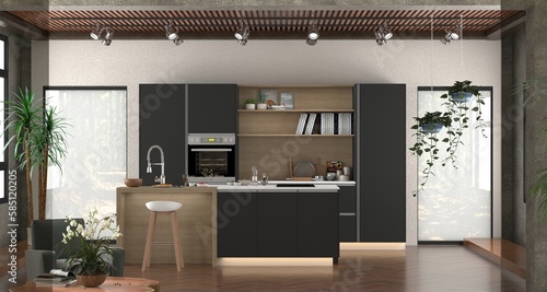 Wallpaper Mural Built in Kitchen  Torontodigital.ca