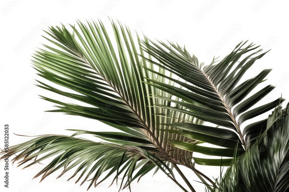 palm tree isolated on white