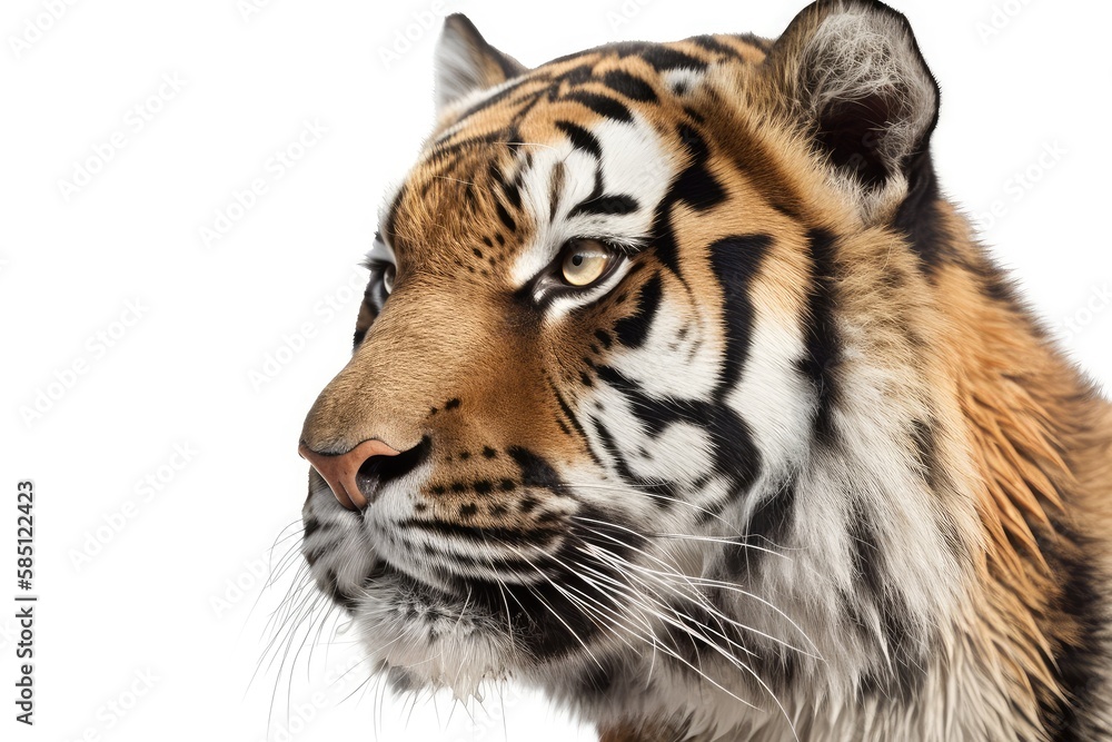 white bengal tiger isolated on white white bengal tiger isolated on white