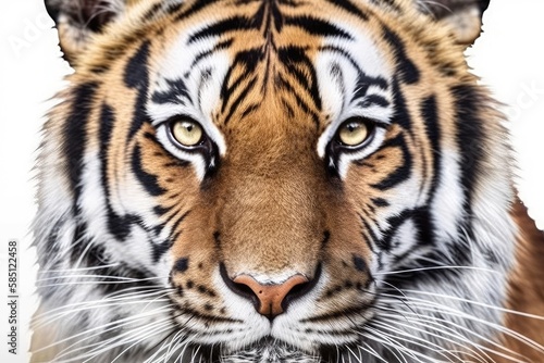 white tiger portrait