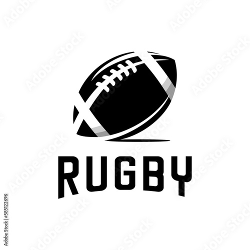 rugby sport vector design on white background
