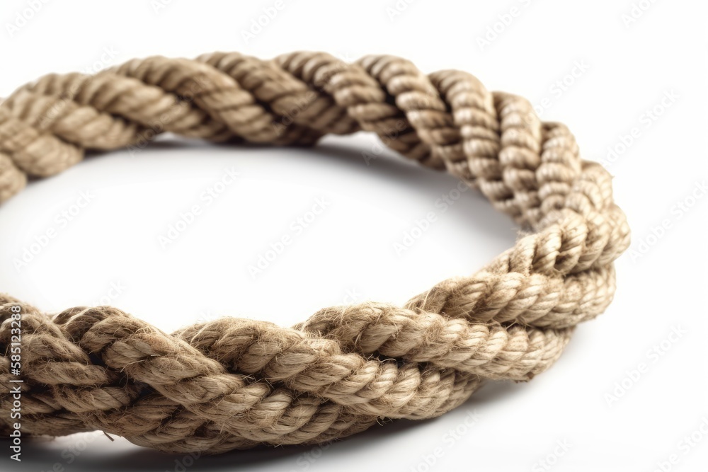 rope on white background rope on white background