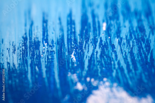 Extreme close up of acrylic paint texture