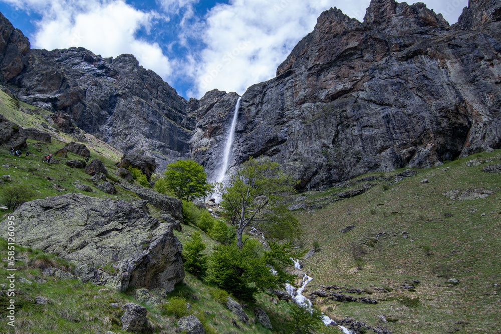 Mountain waterfall in Bulgaria