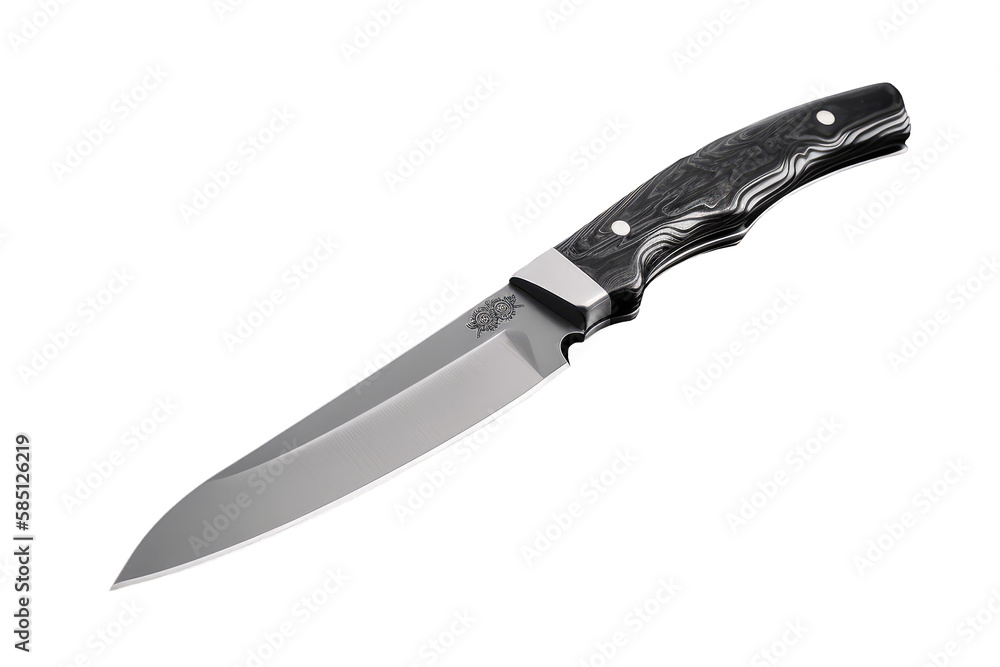 knife isolated on transparent background.generative Ai knife isolated on transparent background.generative Ai
