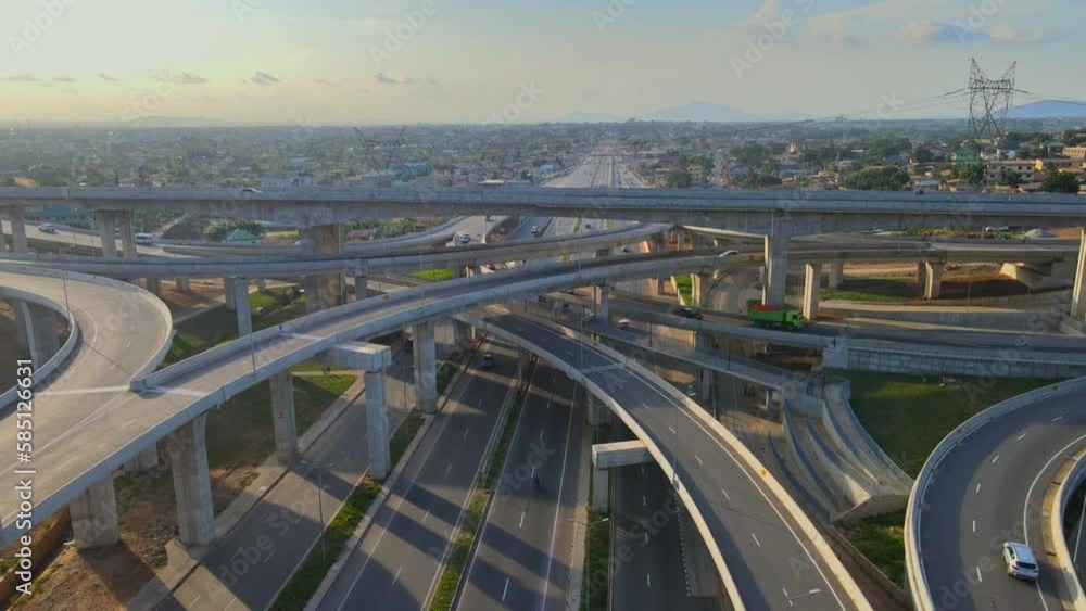 Flying over West Africa's largest 4-tier interchange Flying over West Africa's largest 4-tier interchange