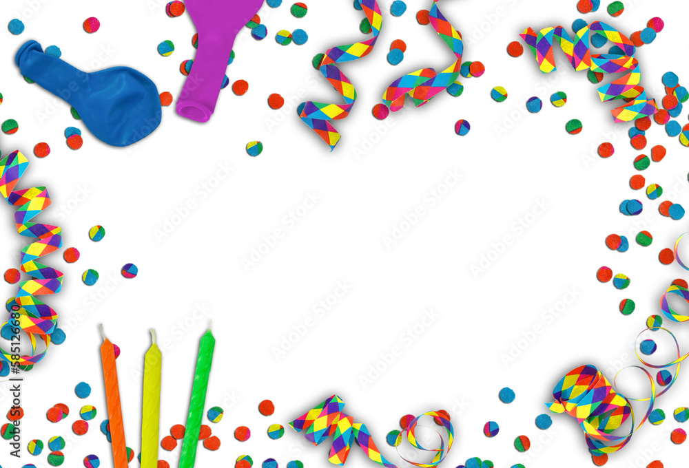 Party Decoration Overlay Frame From Colorful Streamer Confetti Candles party-decoration-overlay-frame-from-colorful-streamer-confetti-candles