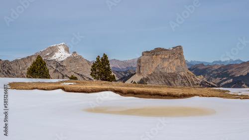 View of the South Vercors highlands, Combeau valley