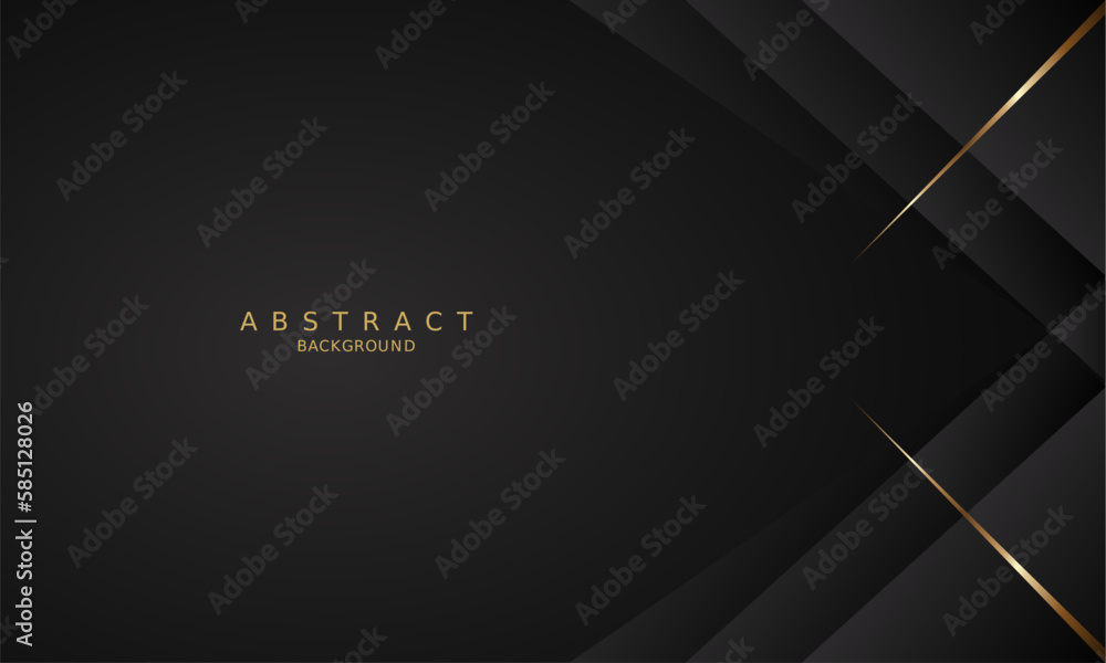 dark black luxury premium background and gold line. dark black luxury premium background and gold line.