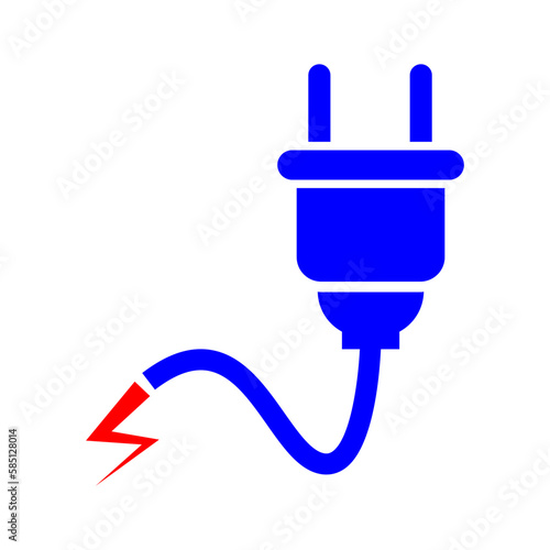 electric plugs icon illustration vector