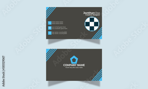 
Digital  Business color card  simple modern reactive template  clean design formal set company corporate style  Vector illustration Luxury elegant dark print Layout Stationer Two Minimalist cleans