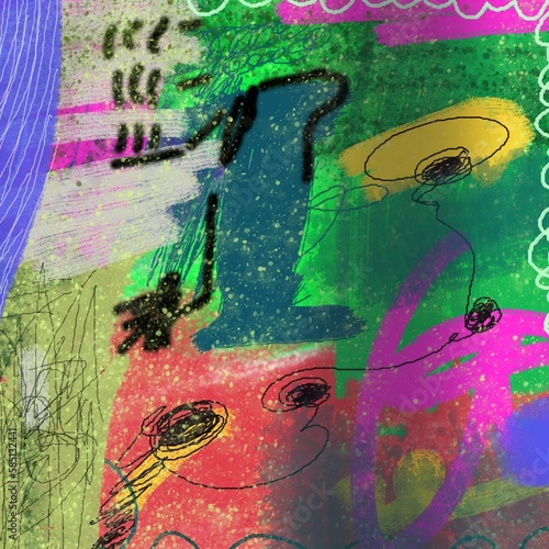 Photo abstract painting