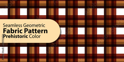 Seamless Geometric Fabric Pattern | Prehistoric Color