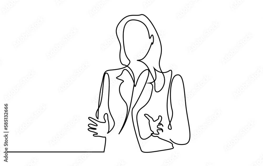 young beautiful business woman in suit giving statement speech young beautiful business woman in suit giving statement speech