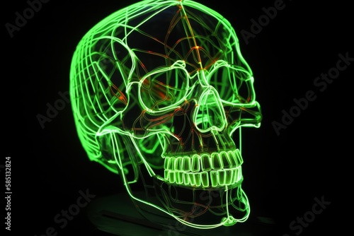 Neon Skull