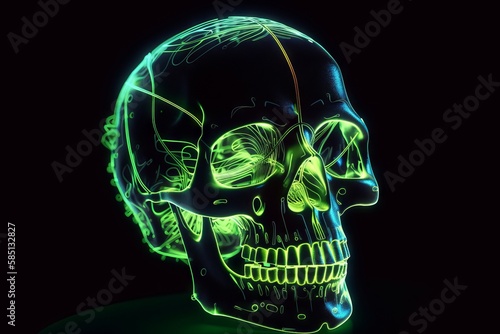 Neon Skull