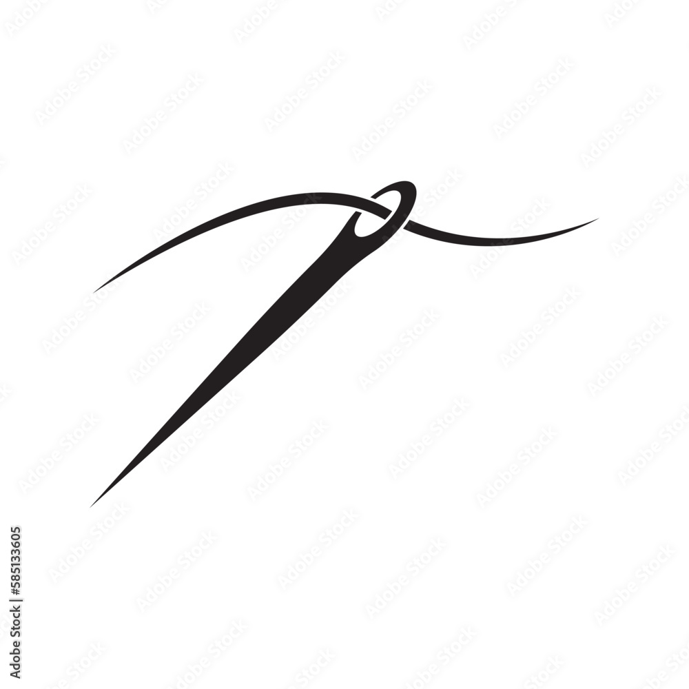 Sewing needle logo icon,illustration design template Sewing needle logo icon,illustration design template