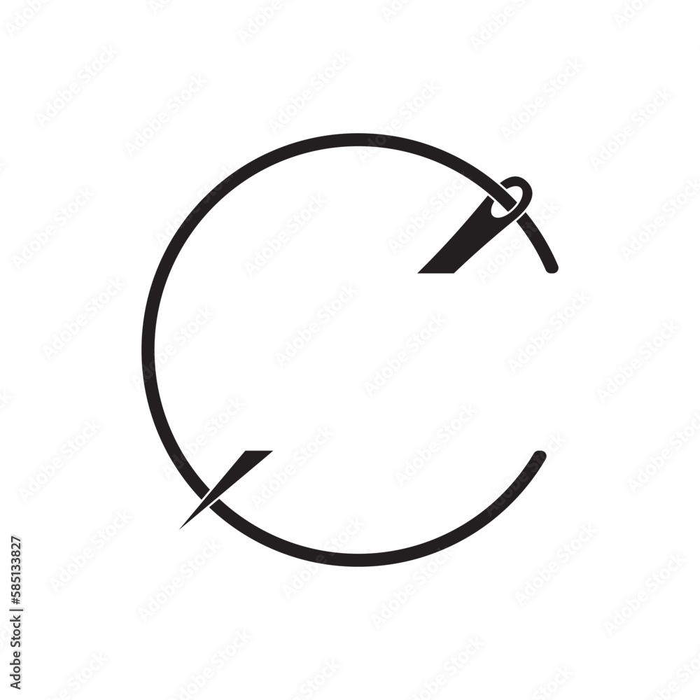 Sewing needle logo icon,illustration design template Sewing needle logo icon,illustration design template