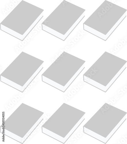 Empty Ebook template on white background vector eps 10