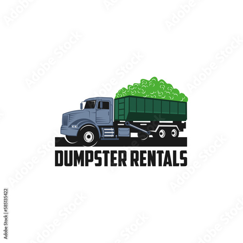 Dumpsters design logo - vector illustration, Dumpsters emblem design on a white background. suitable for you design need, logo, illustration, animation, etc 
