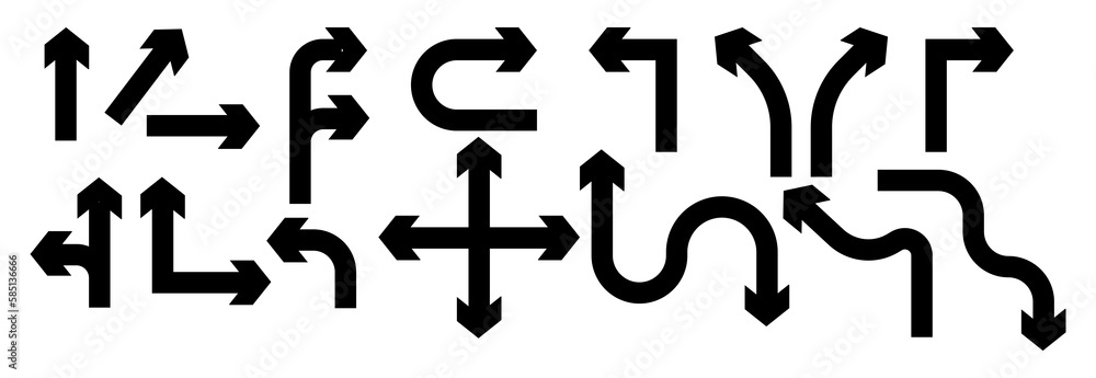 Set of black vector arrows. Arrows icon. Arrow vector icon. Arrows vector collection. Flat style Arrows in different directions isolated on white background. Set of black vector arrows. Arrows icon. Arrow vector icon. Arrows vector collection. Flat style Arrows in different directions isolated on white background.