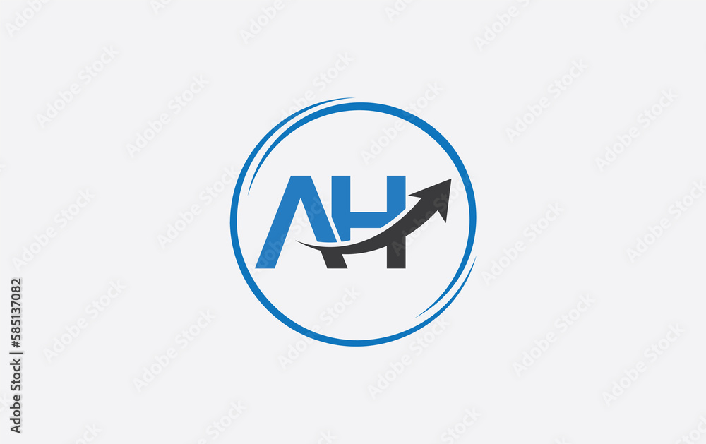 Financial logo symbol and Growth arrow icon design monogram for business Financial logo symbol and Growth arrow icon design monogram for business