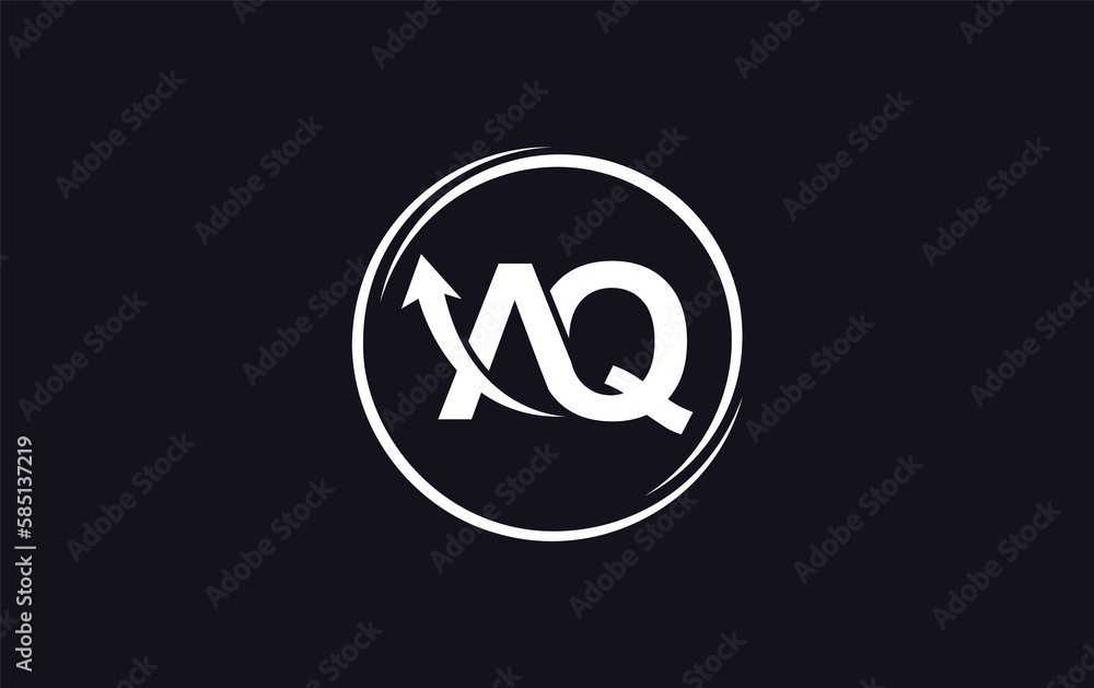 Financial logo symbol and Growth arrow icon design monogram for business Financial logo symbol and Growth arrow icon design monogram for business
