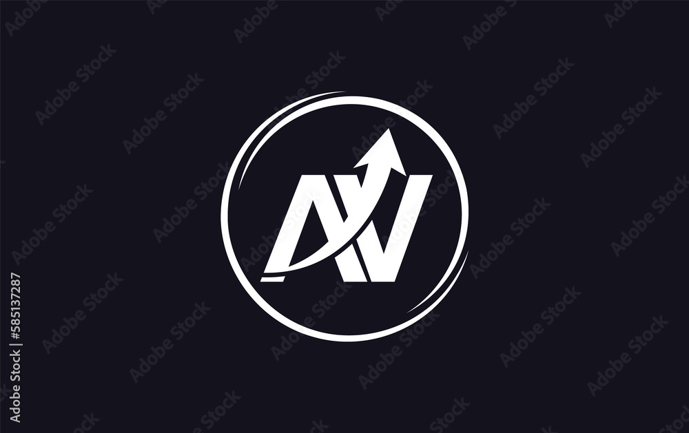 Financial logo symbol and Growth arrow icon design monogram for business Financial logo symbol and Growth arrow icon design monogram for business