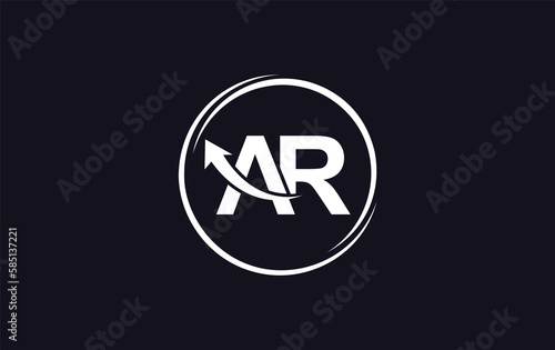 Free Download Financial logo symbol and Growth arrow icon design monogram for business  - GFXLoad