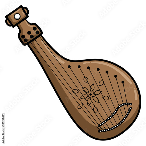 bandura, Ukrainian folk instrument.