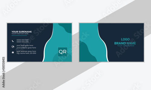 Abstract business card.clean visiting card design