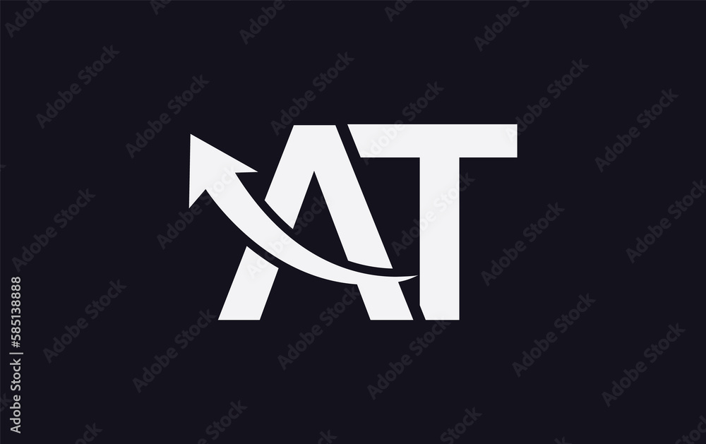 Financial logo symbol and Growth arrow icon design monogram for business Financial logo symbol and Growth arrow icon design monogram for business