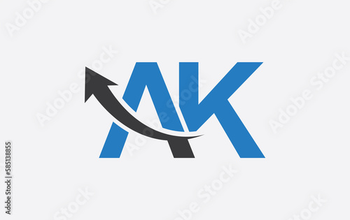 Free Download Financial logo symbol and Growth arrow icon design monogram for business - GFXLoad