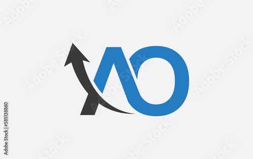 Free Download Financial logo symbol and Growth arrow icon design monogram for business - GFXLoad