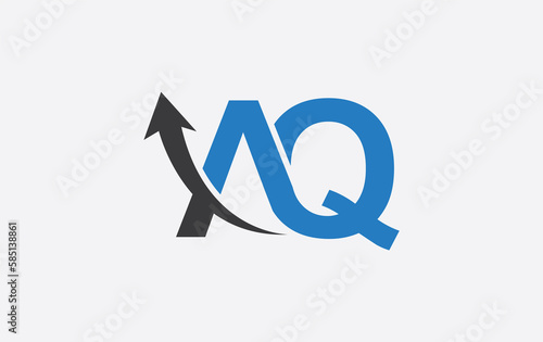 Free Download Financial logo symbol and Growth arrow icon design monogram for business - GFXLoad