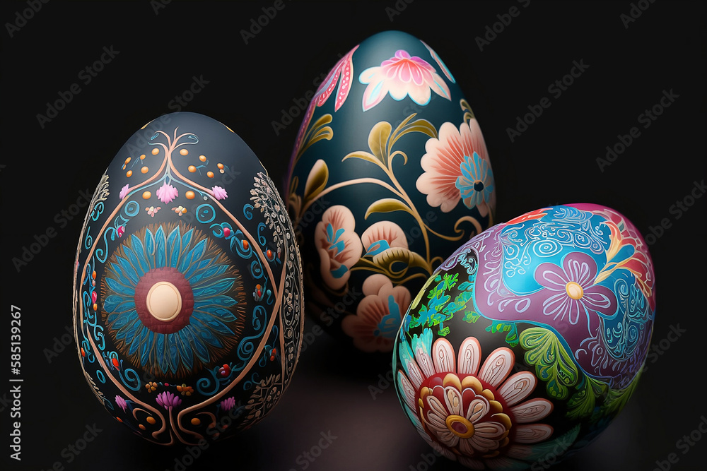 Easter bunny with a bouquet. Generative AI. Easter bunny with a bouquet. Generative AI.
