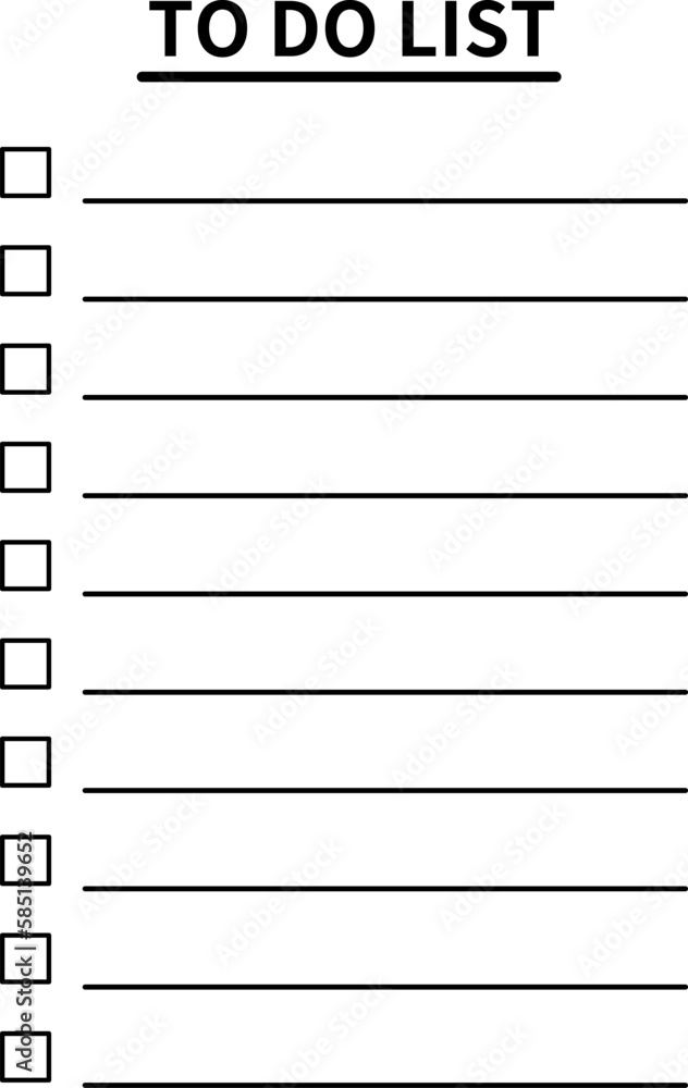 A simple TO DO LIST template